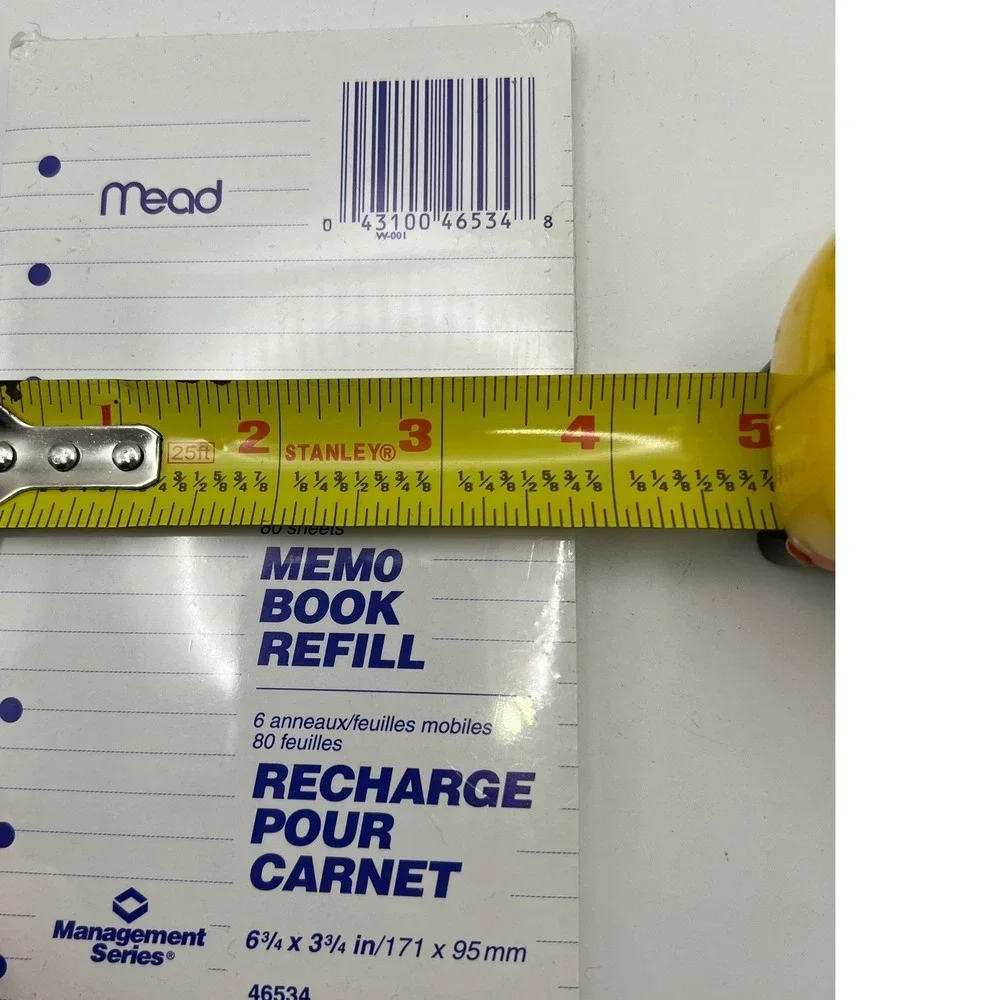 Mead Memo Book Refill Management Series 6.75 x 3.75 inches Sealed 2001 VTG